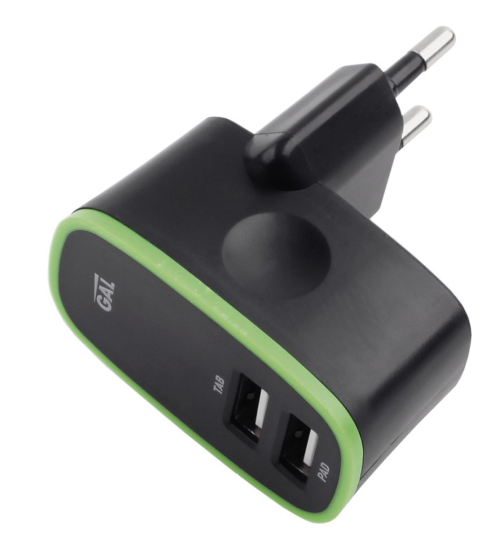 Автомобильное и сетевое зарядное устройство GAL UC-2209