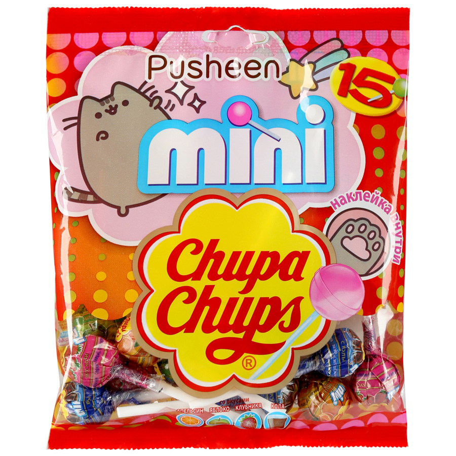 Chupa chups карамель ассорти вкусов 90г