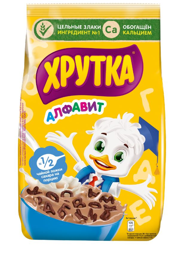 Завтрак готовый Хрутка Алфавит шоколадный, 230г