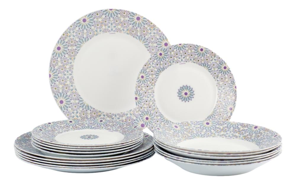 Набор столовый Luminarc Essence Daisy Crux 18 предметов