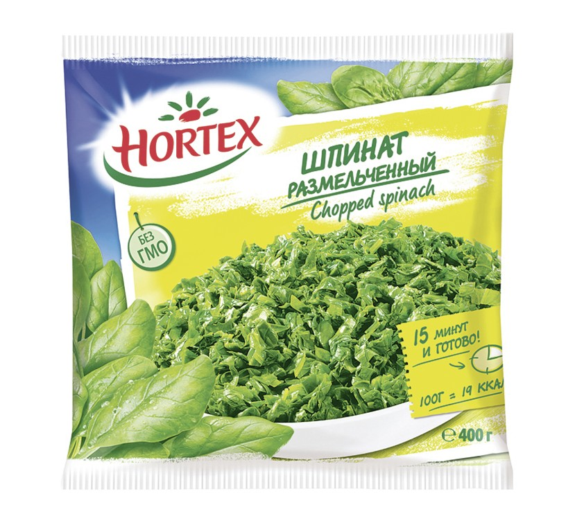 Шпинат Hortex рубленый 400г
