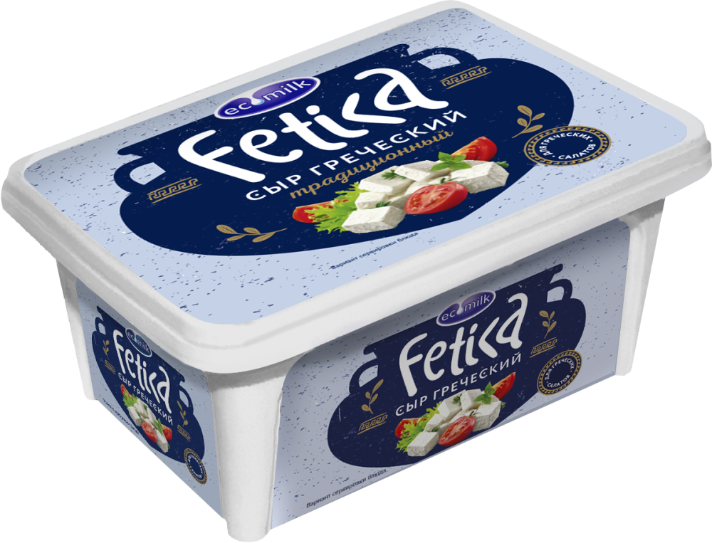 Сыр Экомилк Fetica рассольный греческий 40%, 490г