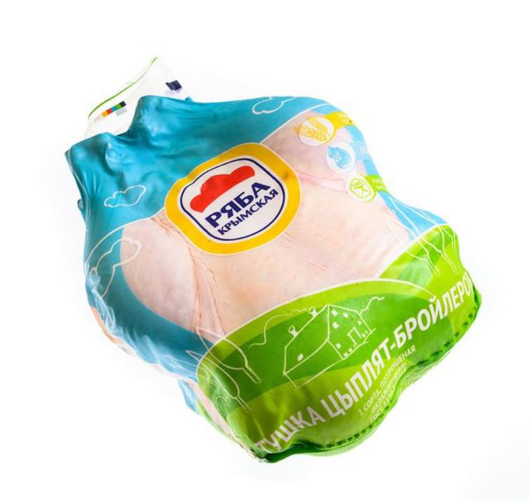 Тушка Ряба Крымская цыпленка-бройлера охлажденная, ~0.9-1.2кг