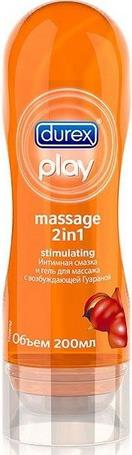 Гель-смазка Durex Play Massage 2in1 Stimulating Интимная с возбуждающей гуараной 200 мл