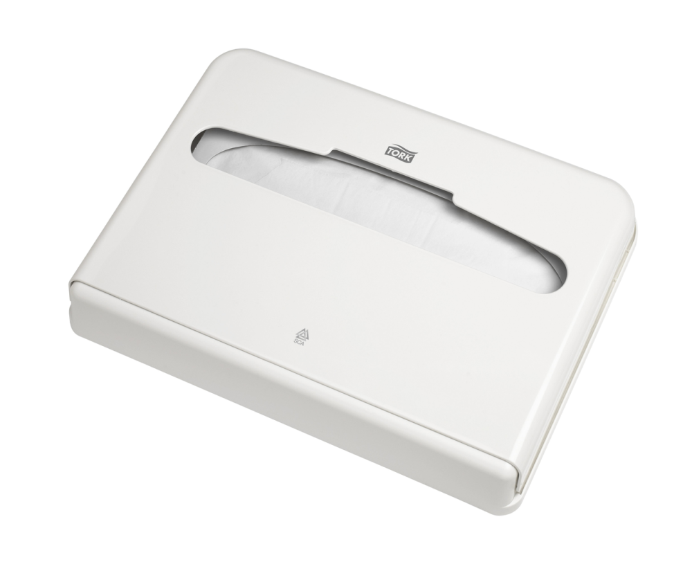 Tork Диспенсер для бумажных покрытий на унитаз (V1) настенный белый