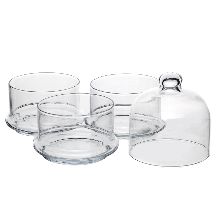 Набор емкостей Pasabahce Villa Patisserie с крышкой, 505мл x 3шт