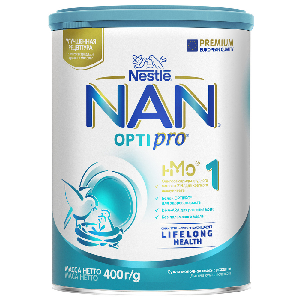 Смесь молочная сухая NAN Nestle Optipro 1 c 0 месяцев 400 г
