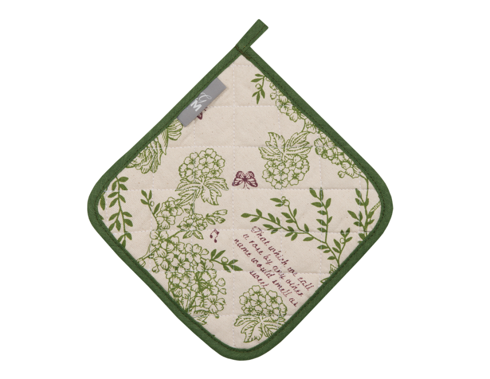 Прихватка Guten Morgen рогожка цветы, 20 x 20см