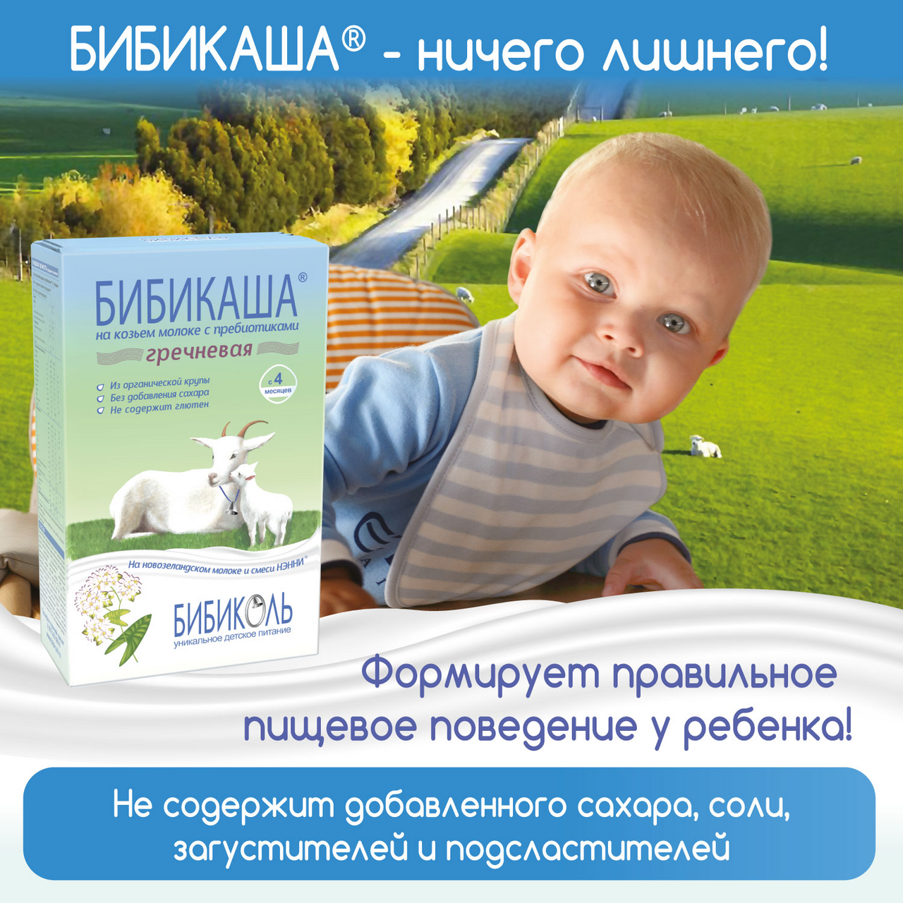 Каша Бибикаша гречневая, 200г