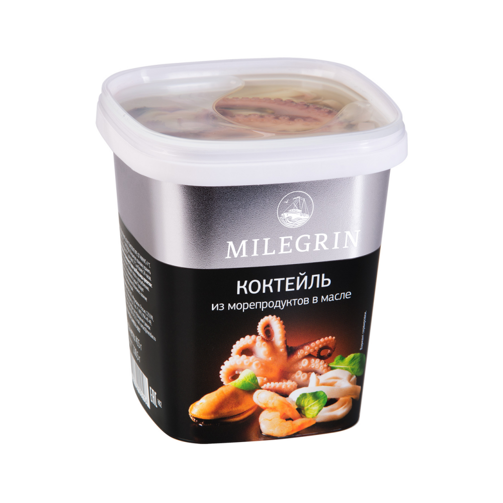 Коктейль из морепродуктов Меридиан Милегрин в масле, 415г