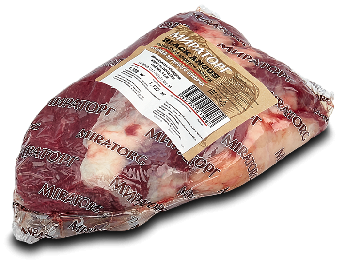 Мякоть лопатки Мираторг Black Angus охлажденная в вакуумной упаковке 800 г