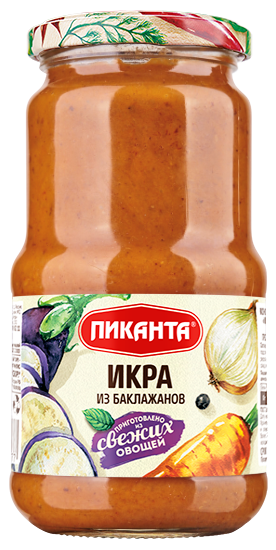 Икра Пиканта из баклажанов, 450г