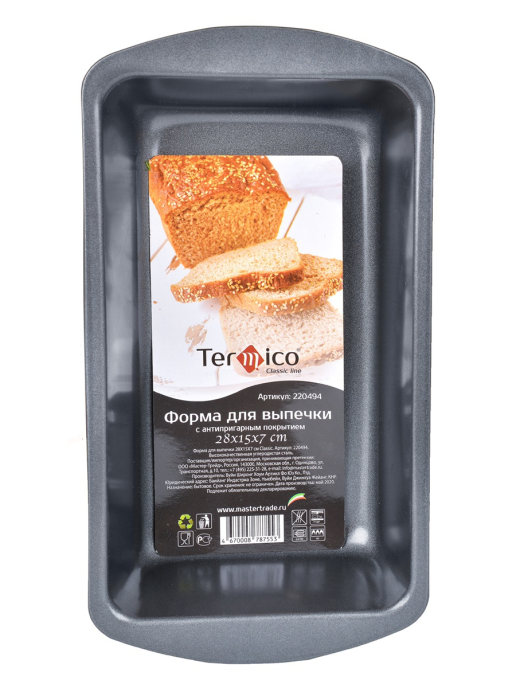 Форма для выпечки Termico Classic с антипригарным покрытием, 28 х 15 х 7см