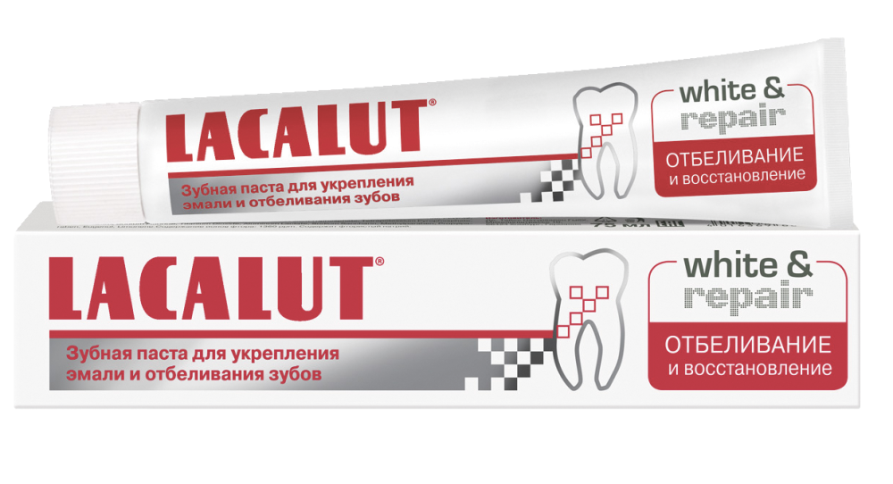 Зубная паста Lacalut White Repair Восстановление эмали 75 мл