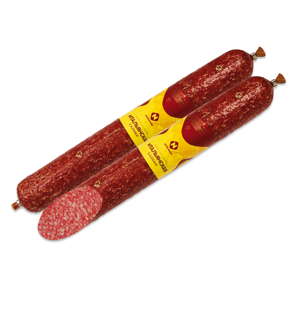 Колбаса Останкино Салями Итальянская сырокопченая ~520 г