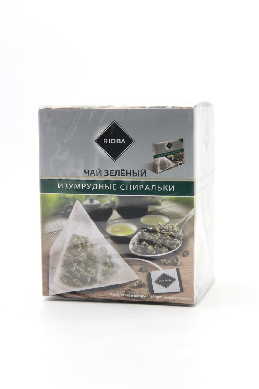 Чай RIOBA изумрудные спиральки, 20х2г
