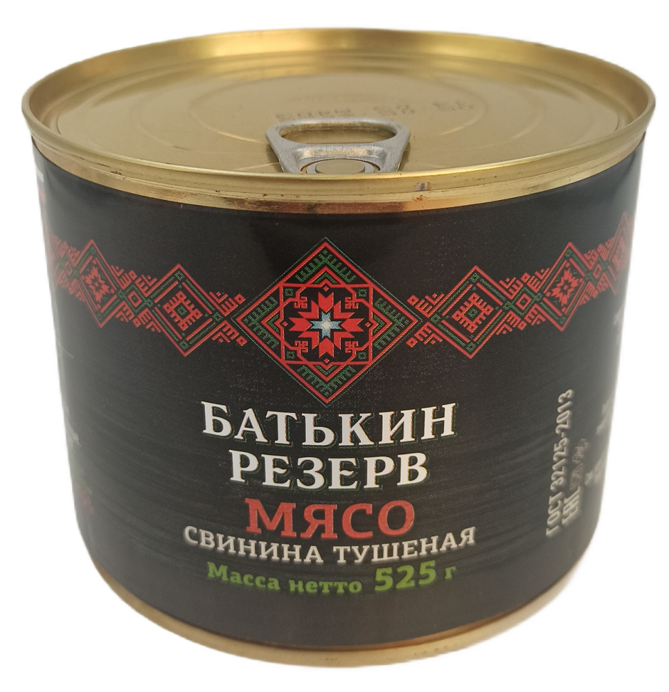 Свинина тушеная Батькин Резерв ГОСТ высший сорт, 525г