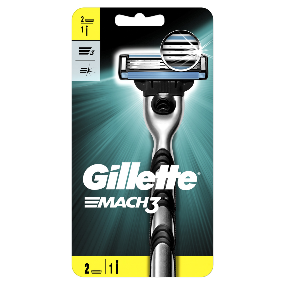 Станок для бритья Gillette Mach 3 + 2 сменные кассеты