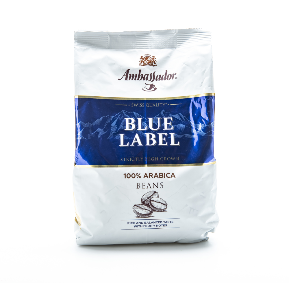 Кофе Ambassador Blue Label в зернах 1 кг