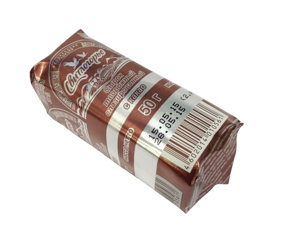 Сырок Свитлогорье творожный глазированный с какао 26% 50 г