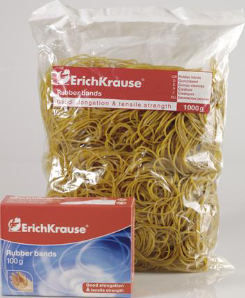 Банковская резинка Erich Krause коричневая 1 кг