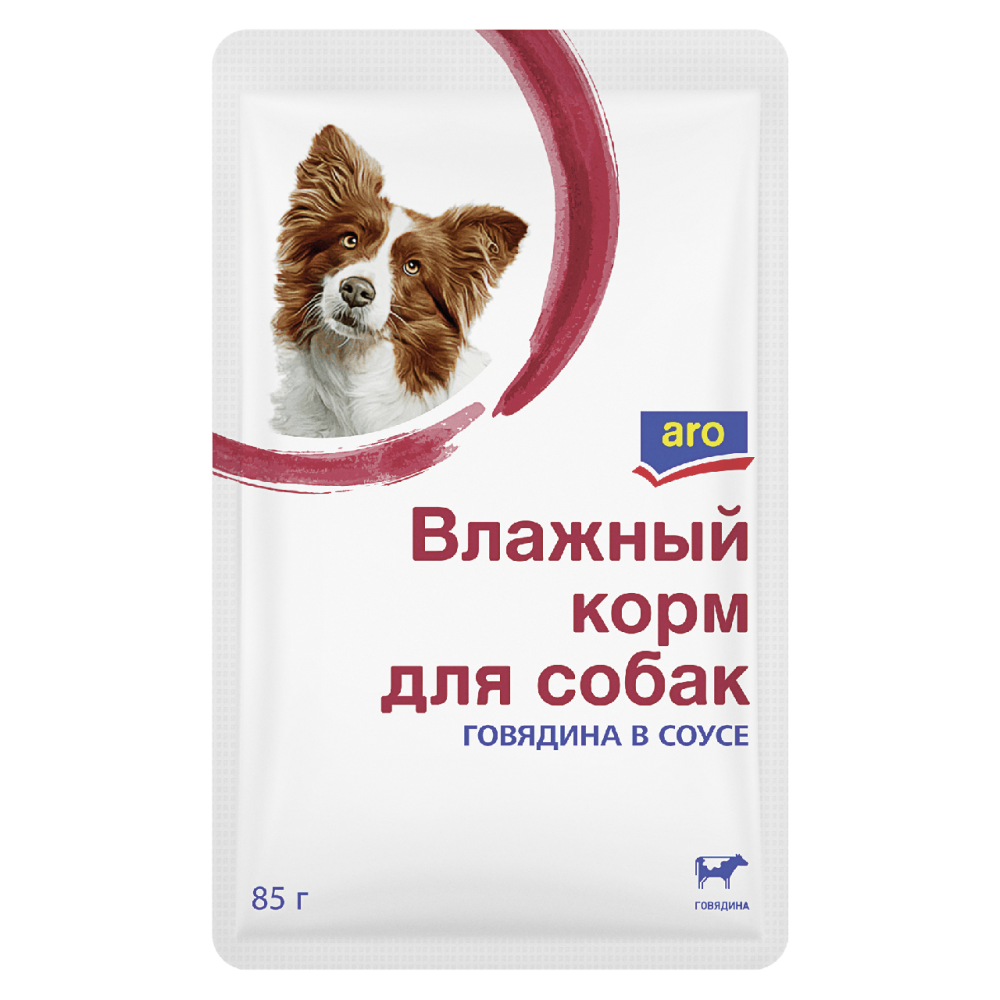 aro Корм для собак с говядиной, 85г