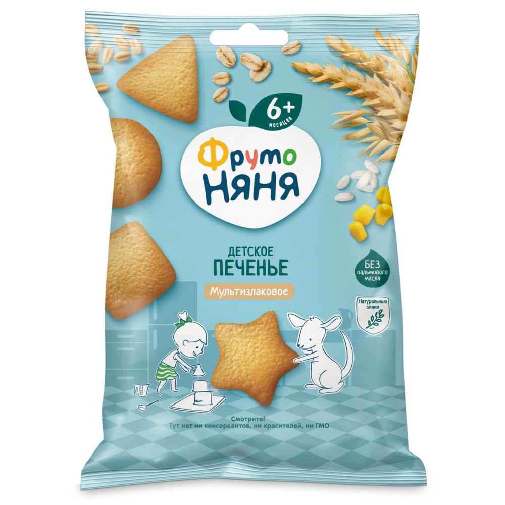 Печенье ФрутоНяня детское мультизлаковое, 50г