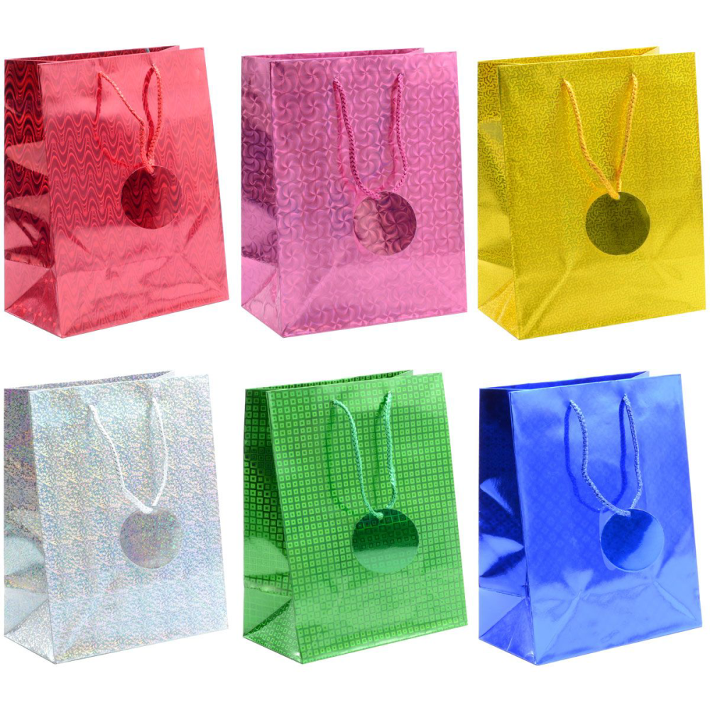 Winter Wings Пакет подарочный голография18х23х10см