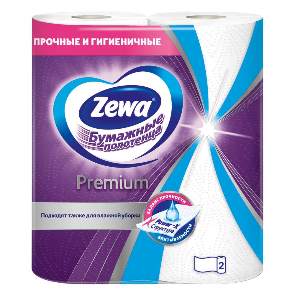 бумажные полотенца ZEVA PREM 2шт