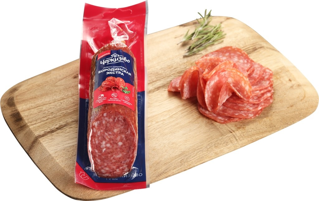 Колбаса Черкизово бородинская экстра сырокопченая, 200г