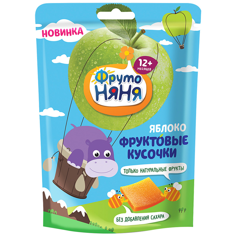 Фруктовые кусочки ФрутоНяня с яблоком с 12 месяцев 53 г