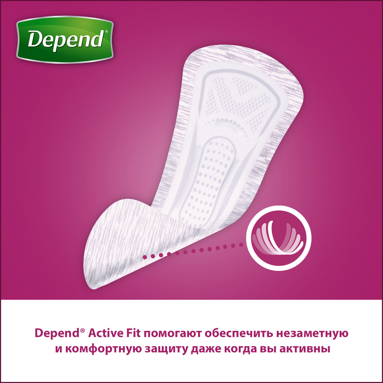 Прокладки Depend Ультра мини 12 штук