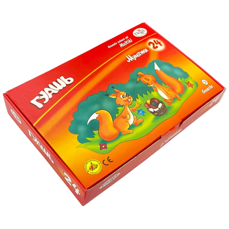 ГУАШЬ МУЛЬТИКИ 24 ЦВ 20МЛ ГАММ