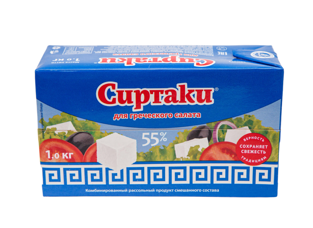 Продукт рассольный Сиртаки Original комбинированный для греческого салата, 1кг
