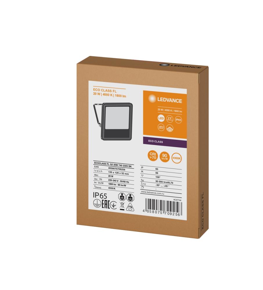 Прожектор светодиодный Ledvance ДО-20Вт 4000К 1800Лм IP65
