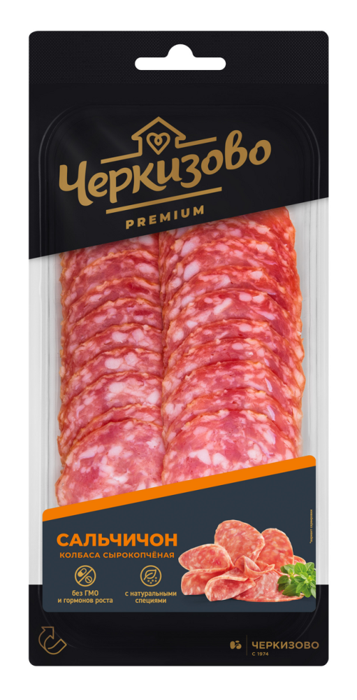 Колбаса сырокопченая Черкизово Сальчичон Премиум нарезка 100 г