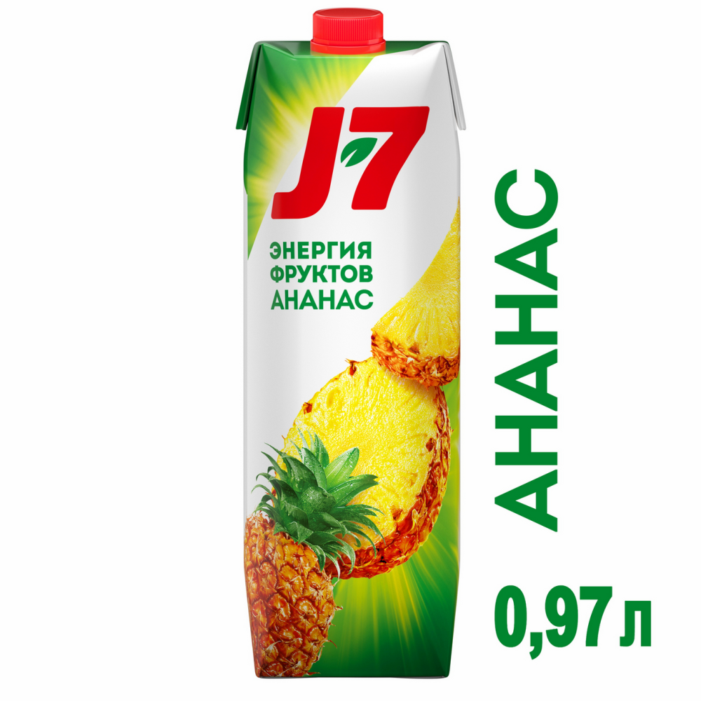 Нектар J7 Ананас с мякотью 0.97 л
