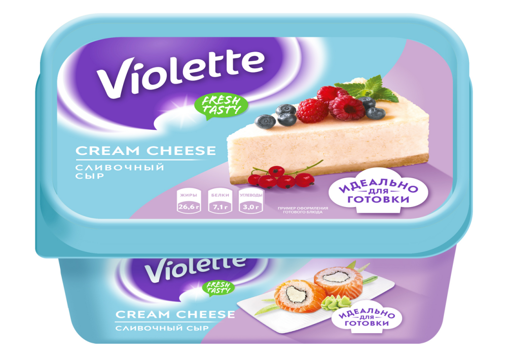Сыр Violette творожно-сливочный 70% 400 г