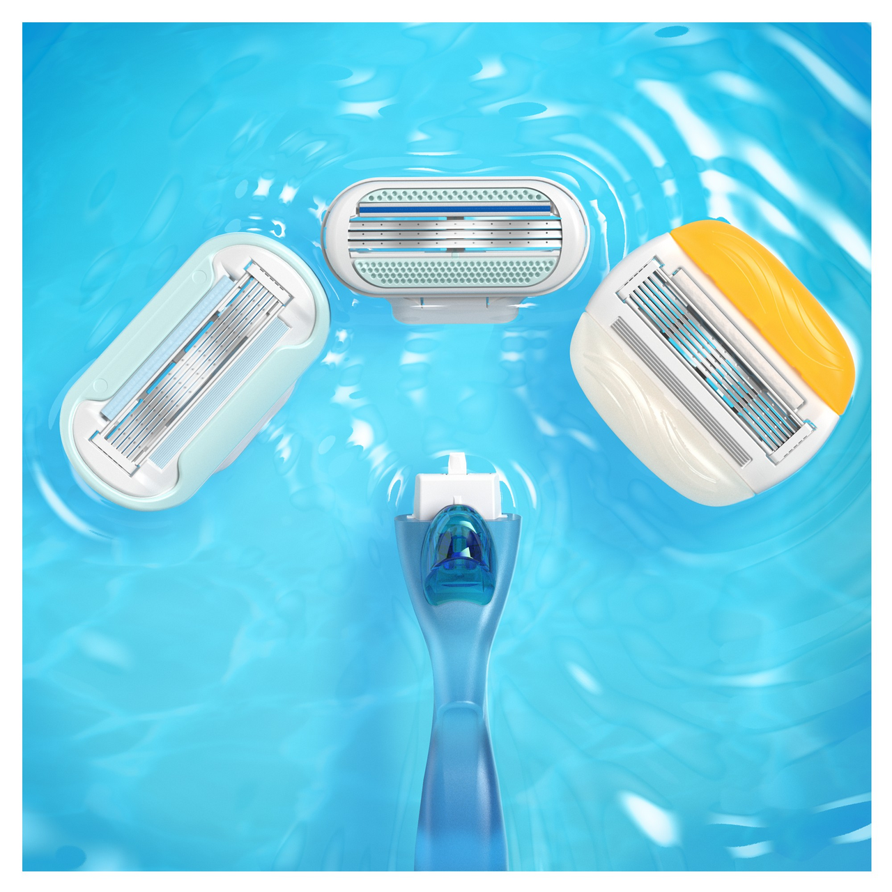 Кассеты сменные для бритвенного станка Gillette Venus для женщин 4 штуки