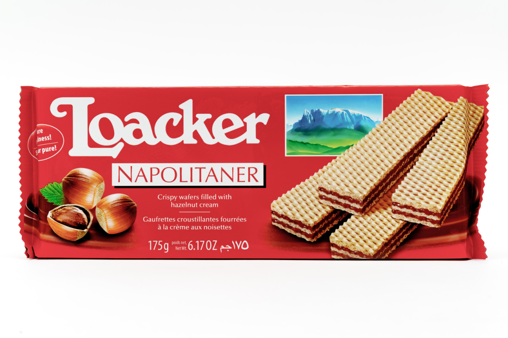 Вафли Loacker Napolitaner с лесным орехом 175 г