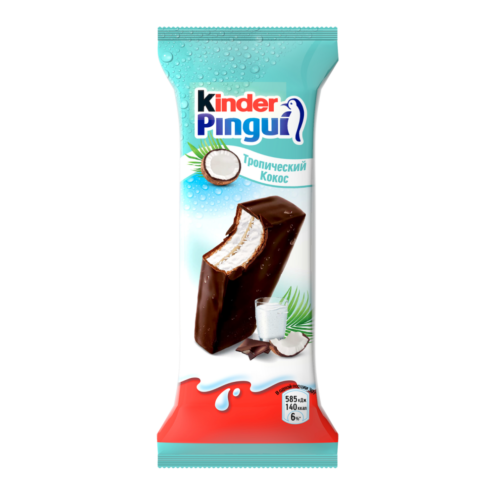 Пирожное Kinder Pingui кокос и молоко 30 г