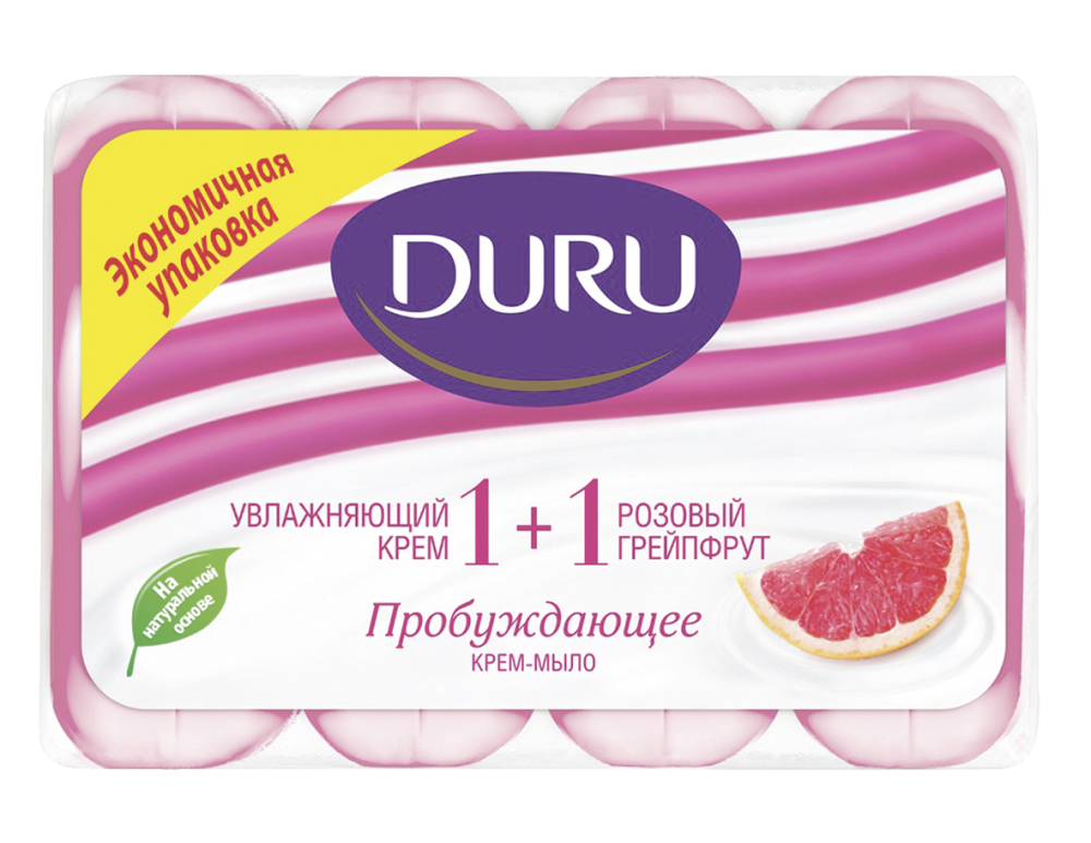 Мыло Duru Soft Sens Грейпфрут 4*90г