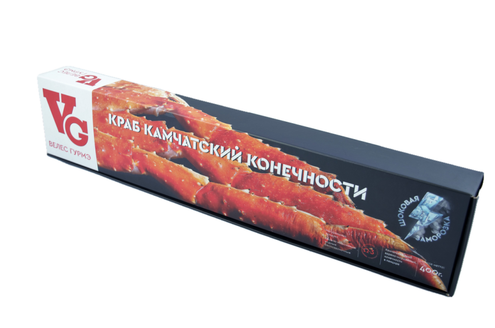 Клешни краба Veles Gurme варено-копченые замороженные, 400г