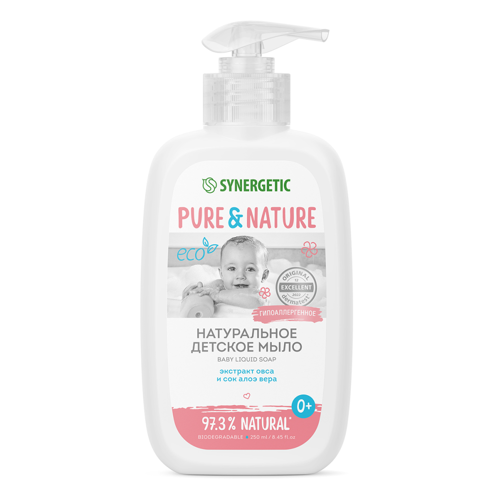 Мыло жидкое Synergetic детское 0+, 250мл