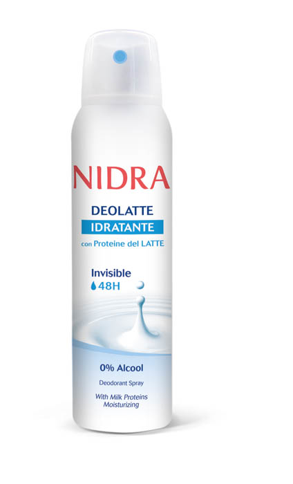 Дезодорант Nidra Deolatte Idratante Invisible спрей с молочными протеинами 150 мл