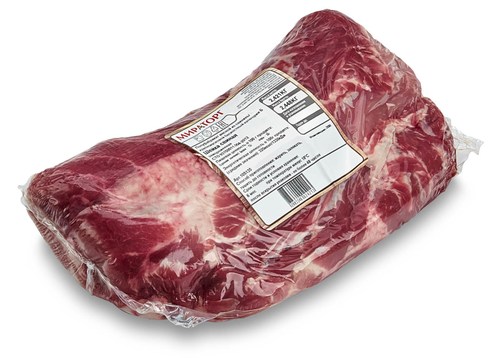 Шейка свиная Мираторг замороженная ~2,8 кг