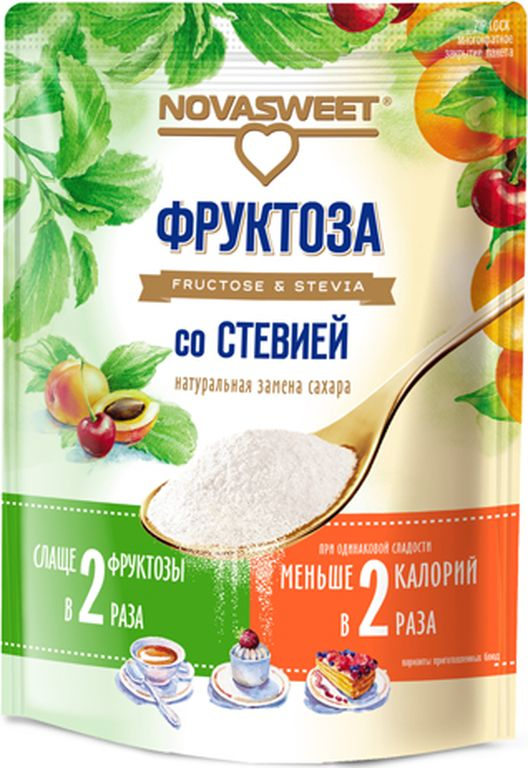 Фруктоза Novasweet со стевией 250 г