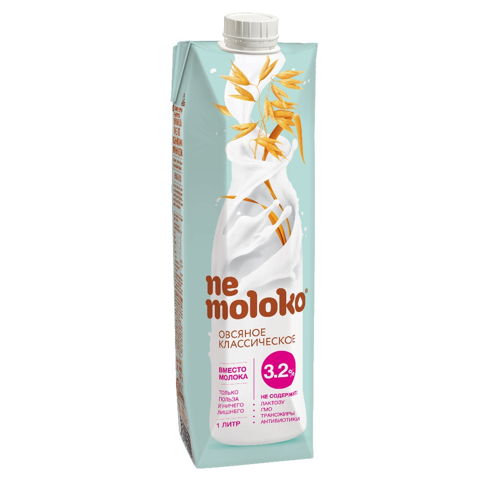 Напиток Nemoloko овсяный классический 3,2%, 1л