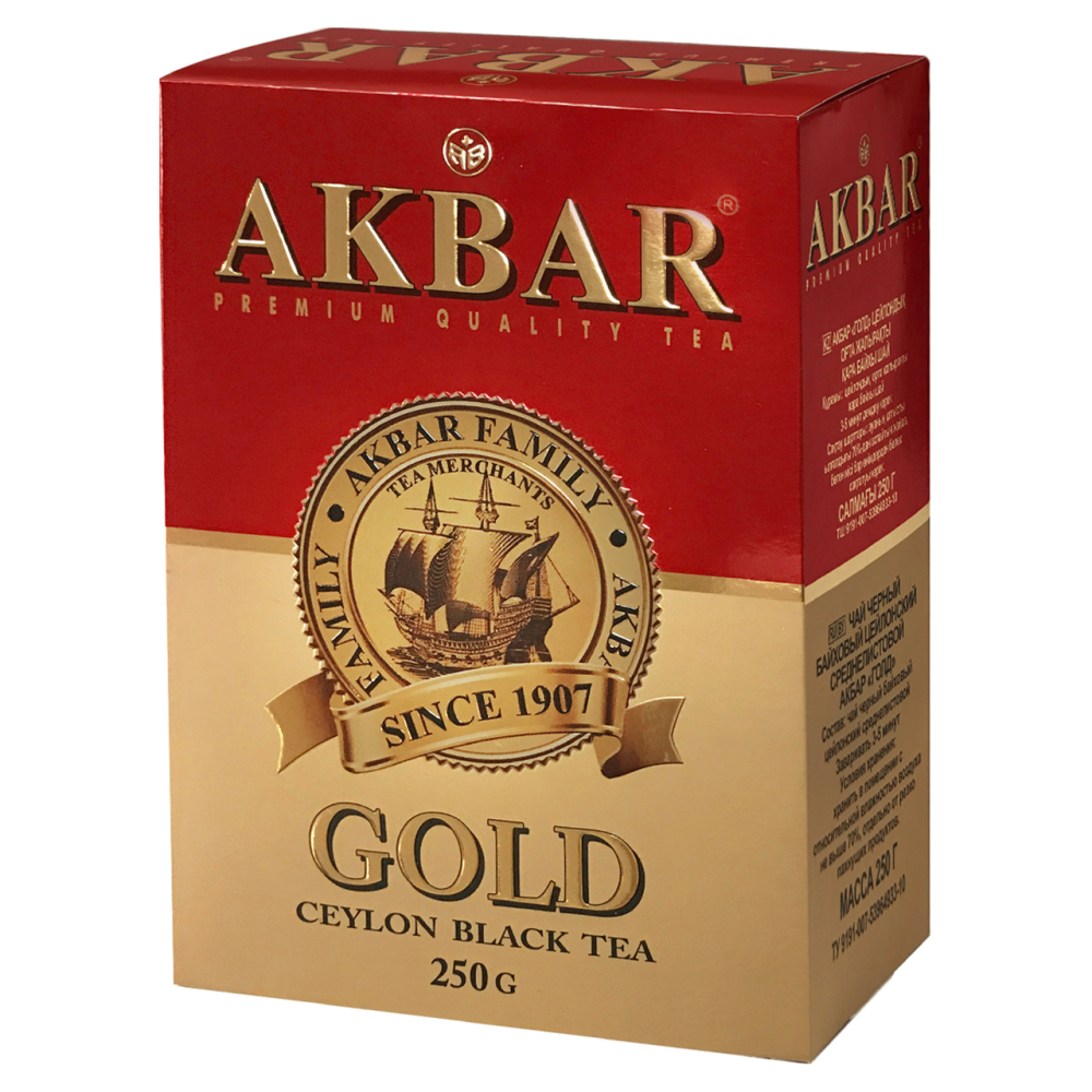 Чай Akbar Gold черный цейлонский 250г