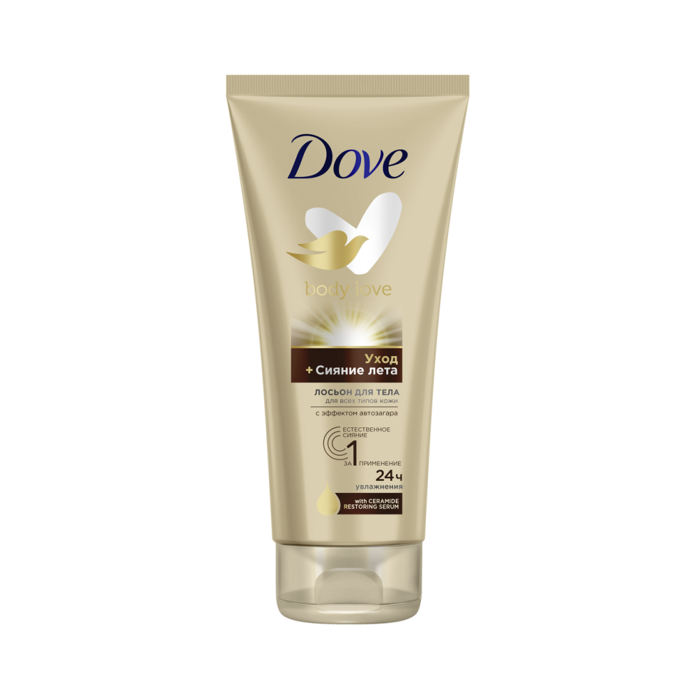 Лосьон Dove для тела сияние лета, 200мл